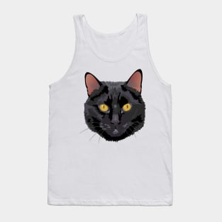 Black cat Tank Top